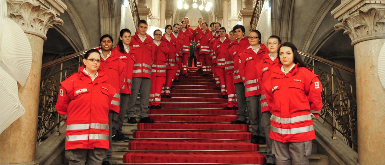 Das Sanitäterteam am Wiener Rotkreuz Ball